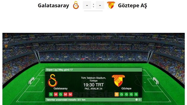 ​Galatasaray Göztepe maçı canlı skor ve canlı takibi haberimiz üzerinden yapabilirsiniz.