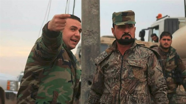 سهيل الحسن مع إعلاميّ نظام الأسد شادي حلوة