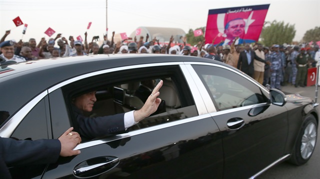 الرئيس التركي يصل مدينة بورتسودان شرقي السودان