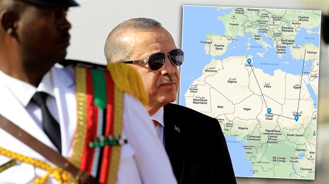 Cumhurbaşkanı Recep Tayyip Erdoğan, Sudan'ın ardından Çad ve Tunus'u ziyaret edecek. 