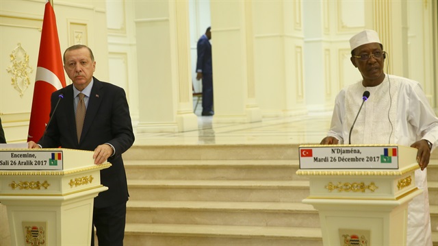 Cumhurbaşkanı Erdoğan, Çad Cumhurbaşkanı İdris Debi ile ortak basın toplantısı düzenledi
