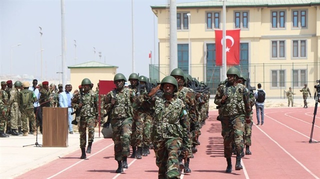 Somali’de TGK Komutanlığında 1. dönem piyade bölüğü eğitimi tamamlandı.
