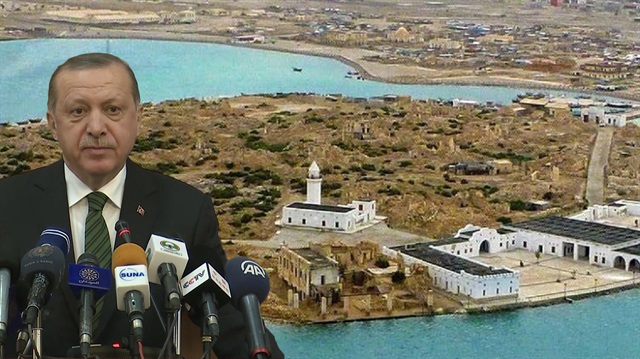 19. yüzyıla kadar Osmanlı toprağı olan Sevakin Adası, Cumhurbaşkanı Recep Tayyip Erdoğan'ın Sudan ziyaretinde en ilgi çeken duraklarından biri oldu.
