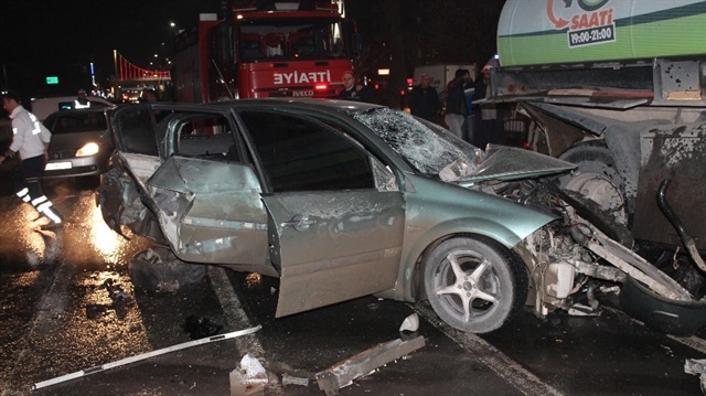 Elazığ’da meydana gelen zincirleme trafik kazasında 12 kişi yaralandı.