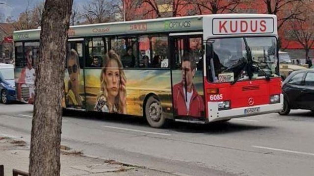 Makedonya'nın başkenti Üsküp'te bir otobüs şoförü son durağın 'Kudüs' olduğunu yazdı. 