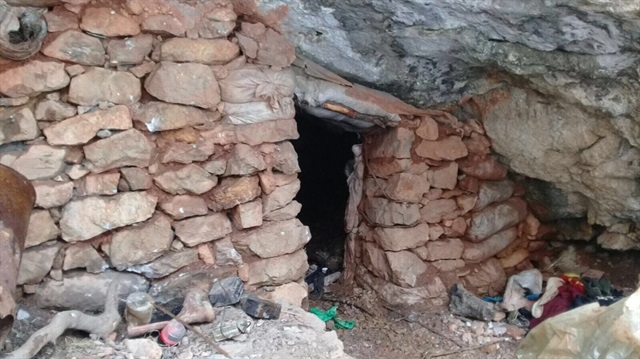 Tunceli'de PKK'ya ait sığınaklar imha edildi.
