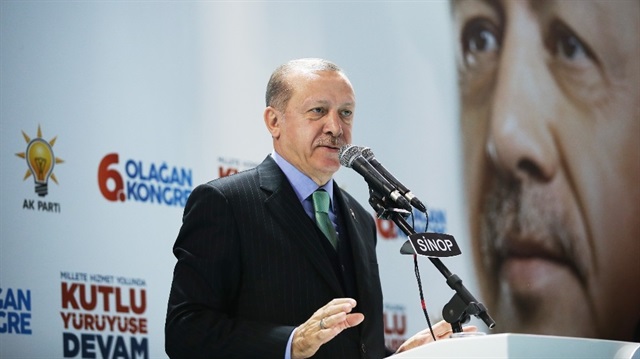 Cumhurbaşkanı Erdoğan Sinop'taki AK Parti kongresinde konuştu