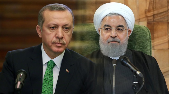 İran lideri Ruhani ve Türkiye Cumhurbaşkanı Erdoğan