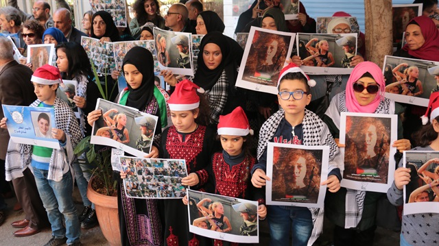 "Filistinli cesur kız" Temimi'ye destek gösterileri devam ediyor

