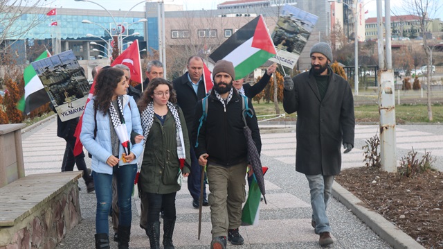 مسيرة مواطن تركي من إسطنبول إلى القدس تصل أنقرة