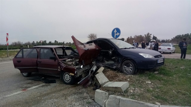 Adana'da trafik kazası: 6 yaralı