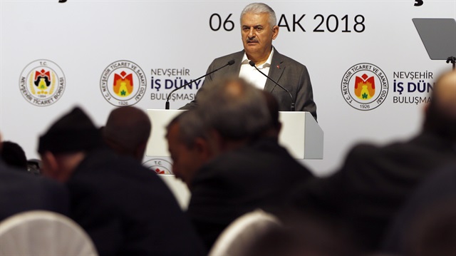 Başbakan Binali Yıldırım Nevşehir'de iş adamlarına seslendi. 