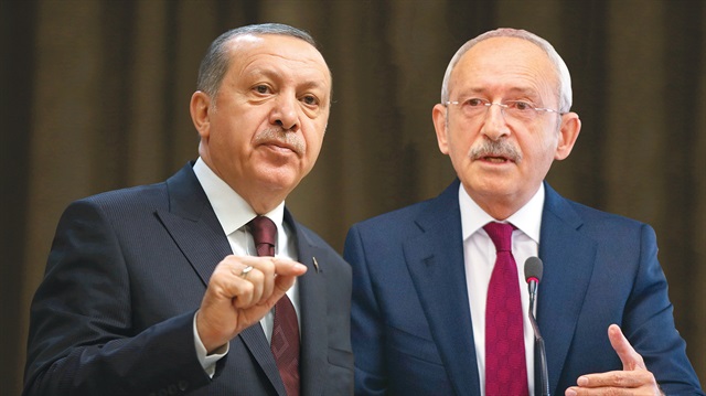 Cumhurbaşkanı Recep Tayyip Erdoğan, CHP Genel Başkanı Kemal Kılıçdaroğlu