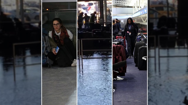 New York JFK Havalimanı'ndaki su baskını nedeniyle terminallerden biri kısmen tahliye edildi. 