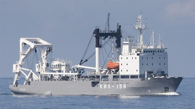 Rusya Federasyonu Deniz Kuvvetlerine ait KIL-158 isimli lojistik destek gemisi