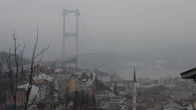 İstanbul'da sis ve pus etkili oluyor...