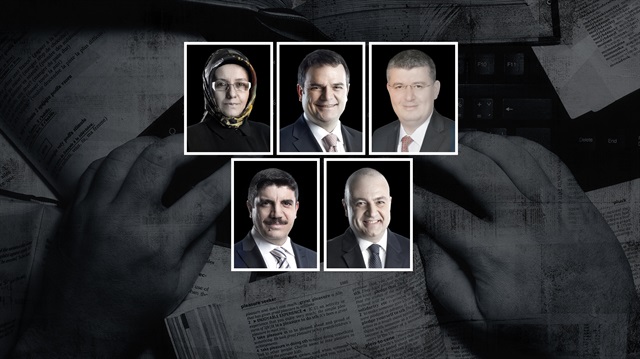 Fatma Barbarosoğlu, Kemal Öztürk, Mehmet Acet, Yasin Aktay ve Nedret Ersanel.  