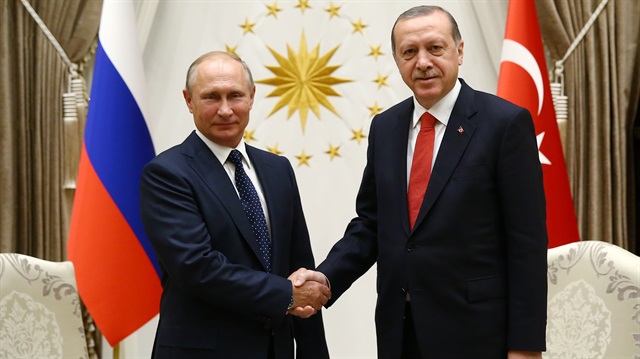 Arşiv: Cumhurbaşkanı Erdoğan, Putin'i geçtiğimiz aylarda Cumhurbaşkanlığı Külliyesi'nde ağırlamıştı.