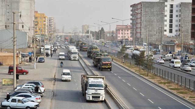 Zırhlı araçlar Mardin’in Kızıltepe ilçesine ulaştı