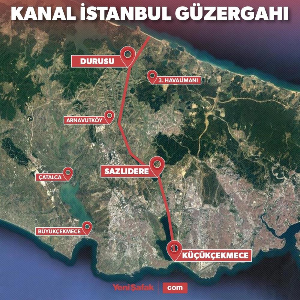 Kanal İstanbul nereden geçecek? İşte Kanal İstanbul'un güzergahı