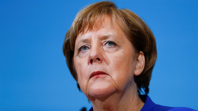 Acting German Chancellor Angela Merkel