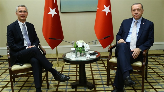 NATO Genel Sekreteri Stoltenberg ile Cumhurbaşkanı Erdoğan