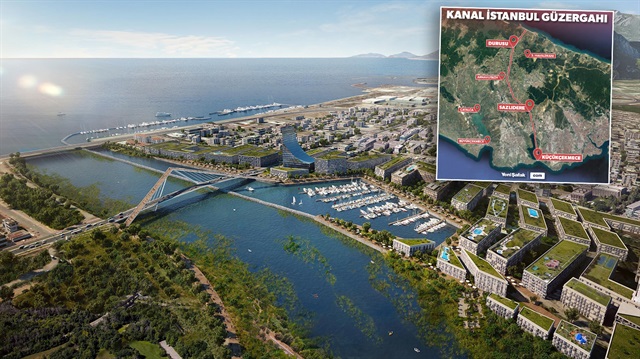 Asrın Projesi Kanal İstanbul, Küçükçekmece- Sazlıdere-Durusu koridorundan geçecek. 45,2 kmlik projenin inşaat çalışmalarının bu yıl içinde başlanması hedefleniyor.