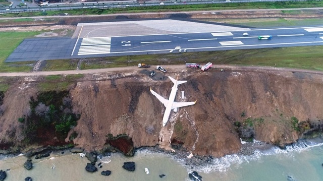 Uçağın pistten çıktığı Trabzon Havalimanı’nda 4 kez frenleme ölçümü yapılmış.
