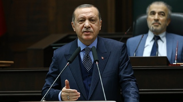 كلمة للرئيس التركي رجب طيب أردوغان أمام نواب حزب العدالة والتنمية في البرلمان التركي  