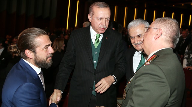 Cumhurbaşkanı Erdoğan, "Kut'ül Amare" dizisinin tanıtımına katıldı.