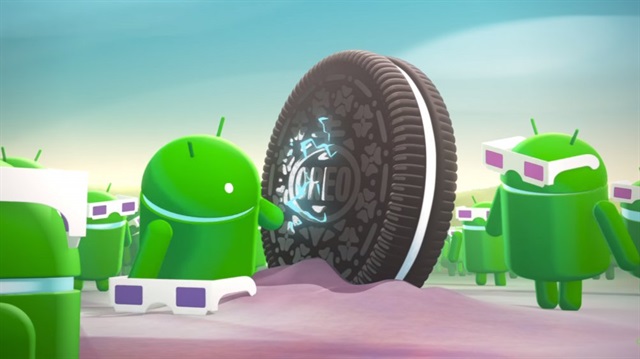 Android 8.0 Oreo için yapılan bir görsel.