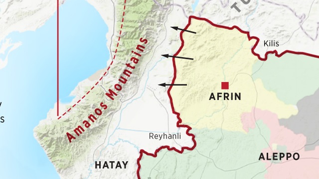 Türk Silahlı Kuvvetleri (TSK), Afrin harekatı için hazır durumda. Tanklar sınırda harekete geçmek için konuşlandırıldı.