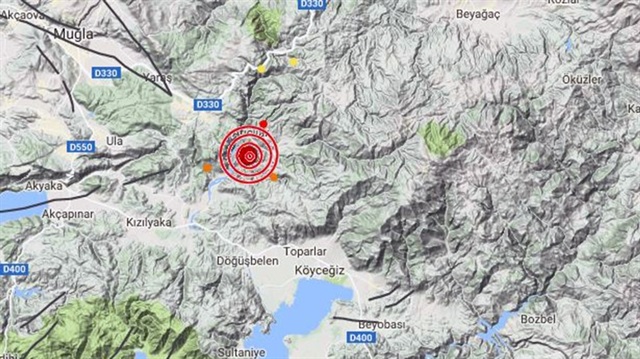 Muğla'da 3.6 şiddetinde deprem meydana geldi. 