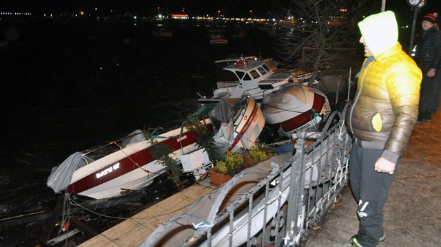 Zonguldak'ta meydana gelen fırtınanın ardından oluşan maddi hasar