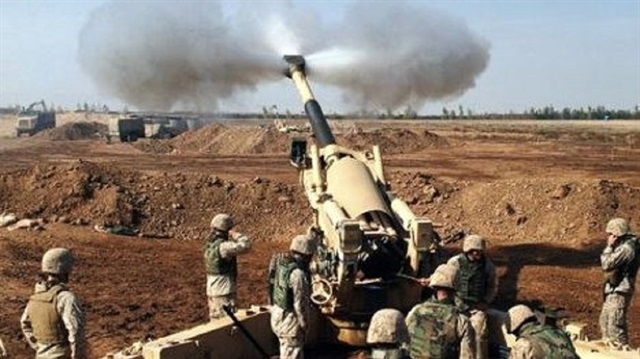 الجيش التركي يرد على مصادر نيران أطلقها إرهابيو "ب ي د"