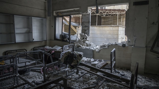وفاة مريضة وأضرار بالغة بقصف "ب ي د" الإرهابي مشافي إعزاز السورية