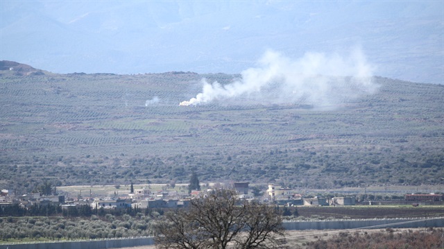 Turkish military responds to PYD/PKK firing from Afrin