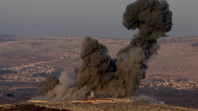 السوري الحر يبدأ دخول "عفرين" والطيران التركي يقصف مواقع تنظيم "ب ي د" الإرهابيّ