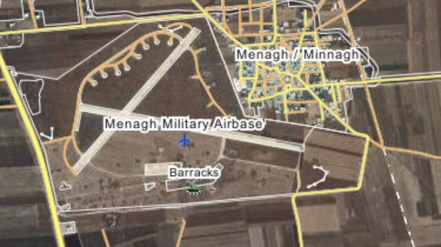 Terör örgütü PYD/PKK'nın işgalindeki Minniğ askeri havaalanını vurdu.