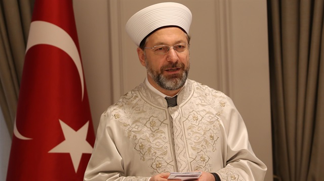  The head of Turkey’s Religious Affairs directorate Ali Erbaş