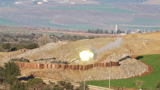 Turkish artillery opens fire on PKK/PYD targets in Afrin