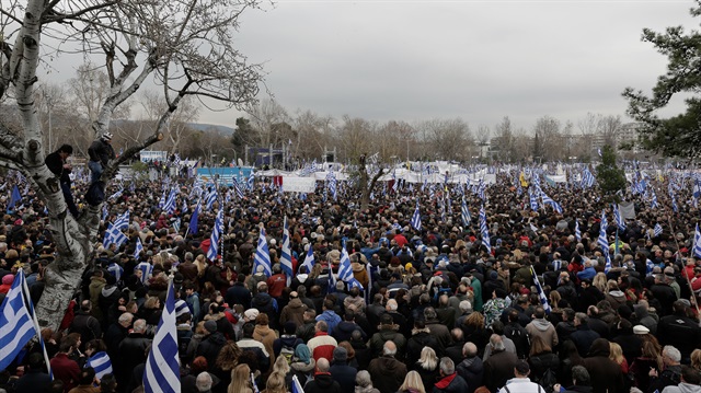 Yunanistan'da 'Makedonya' karşıtı gösteri