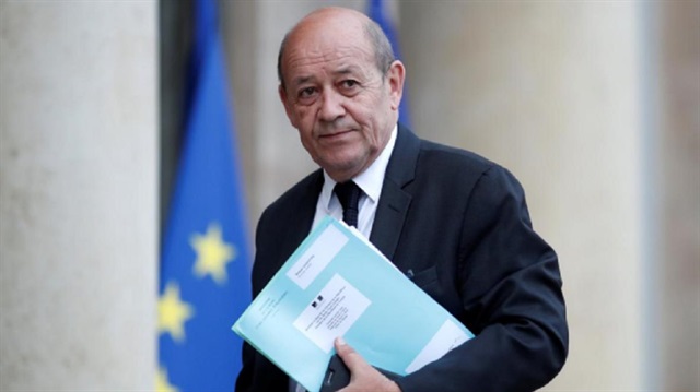 File Photo: French Foreign Affairs Minister Jean-Yves Le Drian arrives at the Elysee Palace in Paris, France, January 5, 2018.