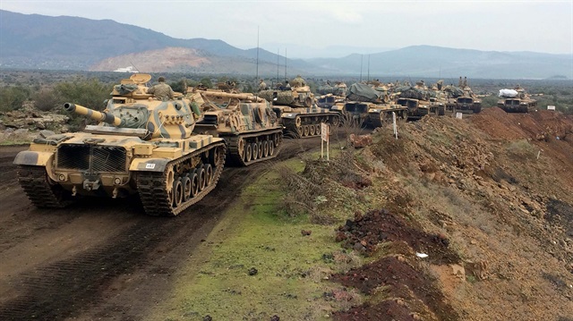 TSK kara birlikleri 11.05 itibariyle Afrin'e girdi