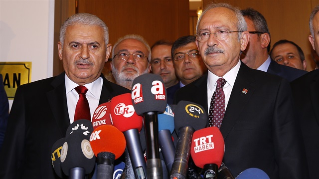 Arşiv: Başbakan Binali yıldırım CHP Lideri Kemal Kılıçdaroğlu