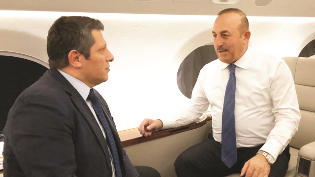 Bakan Çavuşoğlu, Bağdat ziyaretini takip eden Yeni Şafak Ankara Haber Müdürü Hüseyin Likoğlu'na uçakta açıklamalarda bulundu.