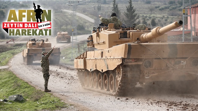 TSK, PKK/PYD'nin işgal ettiği Afrin'e operasyon başlattı.