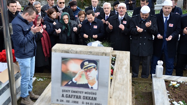 Şehit Emniyet Müdürü Gaffar Okkan için anma töreni.