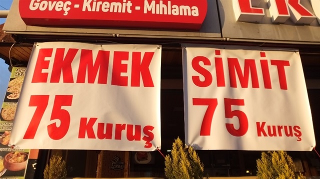 Balıkesir'de ekmek ve simite indirim.