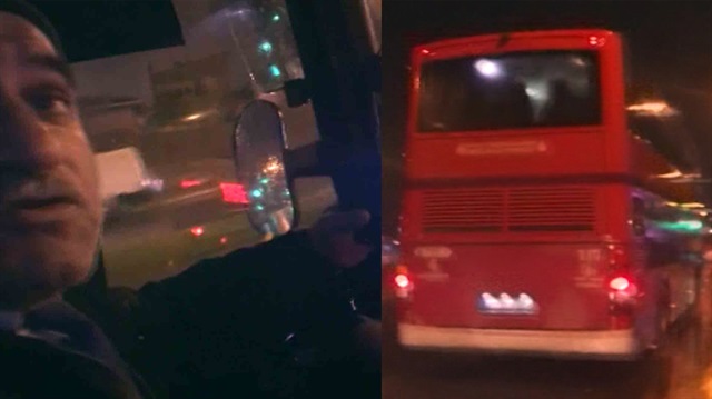 Otobüs şoförü, gazi yolcuyu yağmurlu havada yarı yolda otobüsten indirdi.